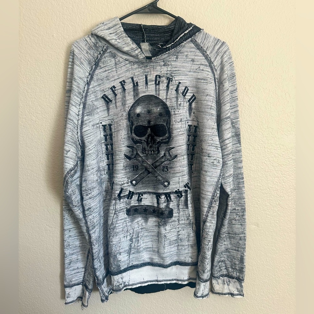Affliction Reversible Hoodie